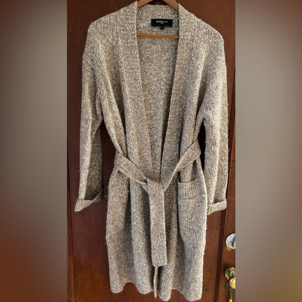 Paule Ka Paris sweater coat.